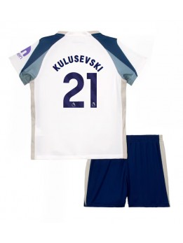 Billige Tottenham Hotspur Dejan Kulusevski #21 Hjemmedraktsett Barn 2025-26 Kortermet (+ Korte bukser)